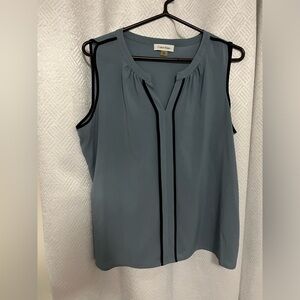 Sleeveless V cut blouse
